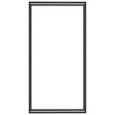 Firewood Rack Matt Black 43.3x11x84.3 Steel